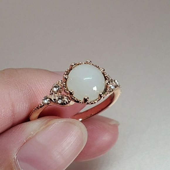 Dainty Moonstone Ring - Picture 3 of 3